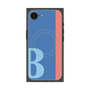 プレミアムスクエアケース with MagSafe［ オリジナル - initial color line - B blue ］