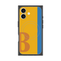 プレミアムスクエアケース with MagSafe［ オリジナル - initial color line - B orange ］