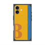 プレミアムスクエアケース with MagSafe［ オリジナル - initial color line - B orange ］