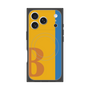 プレミアムスクエアケース with MagSafe［ オリジナル - initial color line - B orange ］