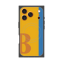 プレミアムスクエアケース with MagSafe［ オリジナル - initial color line - B orange ］