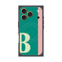 プレミアムスクエアケース with MagSafe［ オリジナル - initial color line - B green ］