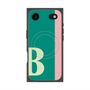 プレミアムスクエアケース with MagSafe［ オリジナル - initial color line - B green ］