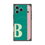 プレミアムスクエアケース with MagSafe［ オリジナル - initial color line - B green ］