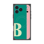 プレミアムスクエアケース with MagSafe［ オリジナル - initial color line - B green ］