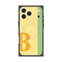 プレミアムスクエアケース with MagSafe［ オリジナル - initial color line - B yellow ］