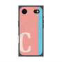 プレミアムスクエアケース with MagSafe［ オリジナル - initial color line - C pink ］