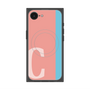 プレミアムスクエアケース with MagSafe［ オリジナル - initial color line - C pink ］