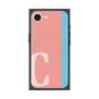 プレミアムスクエアケース with MagSafe［ オリジナル - initial color line - C pink ］