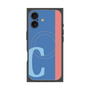 プレミアムスクエアケース with MagSafe［ オリジナル - initial color line - C blue ］