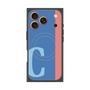 プレミアムスクエアケース with MagSafe［ オリジナル - initial color line - C blue ］