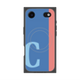 プレミアムスクエアケース with MagSafe［ オリジナル - initial color line - C blue ］