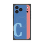 プレミアムスクエアケース with MagSafe［ オリジナル - initial color line - C blue ］