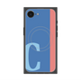 プレミアムスクエアケース with MagSafe［ オリジナル - initial color line - C blue ］