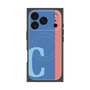 プレミアムスクエアケース with MagSafe［ オリジナル - initial color line - C blue ］
