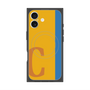 プレミアムスクエアケース with MagSafe［ オリジナル - initial color line - C orange ］