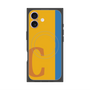 プレミアムスクエアケース with MagSafe［ オリジナル - initial color line - C orange ］
