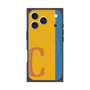 プレミアムスクエアケース with MagSafe［ オリジナル - initial color line - C orange ］