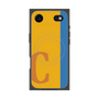 プレミアムスクエアケース with MagSafe［ オリジナル - initial color line - C orange ］