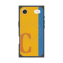プレミアムスクエアケース with MagSafe［ オリジナル - initial color line - C orange ］