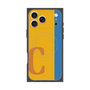 プレミアムスクエアケース with MagSafe［ オリジナル - initial color line - C orange ］