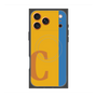 プレミアムスクエアケース with MagSafe［ オリジナル - initial color line - C orange ］