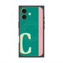 プレミアムスクエアケース with MagSafe［ オリジナル - initial color line - C green ］