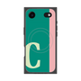 プレミアムスクエアケース with MagSafe［ オリジナル - initial color line - C green ］