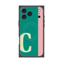 プレミアムスクエアケース with MagSafe［ オリジナル - initial color line - C green ］