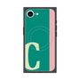 プレミアムスクエアケース with MagSafe［ オリジナル - initial color line - C green ］
