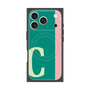 プレミアムスクエアケース with MagSafe［ オリジナル - initial color line - C green ］