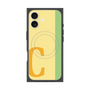 プレミアムスクエアケース with MagSafe［ オリジナル - initial color line - C yellow ］