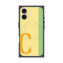 プレミアムスクエアケース with MagSafe［ オリジナル - initial color line - C yellow ］