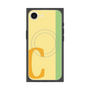 プレミアムスクエアケース with MagSafe［ オリジナル - initial color line - C yellow ］