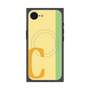 プレミアムスクエアケース with MagSafe［ オリジナル - initial color line - C yellow ］