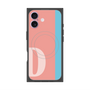プレミアムスクエアケース with MagSafe［ オリジナル - initial color line - D pink ］
