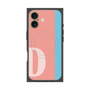 プレミアムスクエアケース with MagSafe［ オリジナル - initial color line - D pink ］