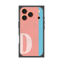 プレミアムスクエアケース with MagSafe［ オリジナル - initial color line - D pink ］