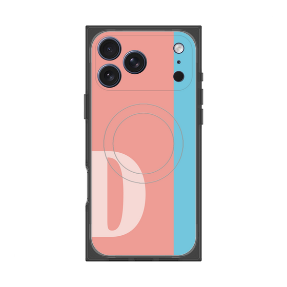 プレミアムスクエアケース with MagSafe［ オリジナル - initial color line - D pink ］