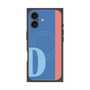 プレミアムスクエアケース with MagSafe［ オリジナル - initial color line - D blue ］