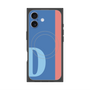 プレミアムスクエアケース with MagSafe［ オリジナル - initial color line - D blue ］