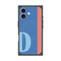 プレミアムスクエアケース with MagSafe［ オリジナル - initial color line - D blue ］