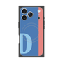 プレミアムスクエアケース with MagSafe［ オリジナル - initial color line - D blue ］
