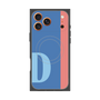 プレミアムスクエアケース with MagSafe［ オリジナル - initial color line - D blue ］