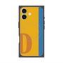 プレミアムスクエアケース with MagSafe［ オリジナル - initial color line - D orange ］
