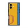 プレミアムスクエアケース with MagSafe［ オリジナル - initial color line - D orange ］