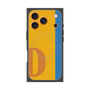 プレミアムスクエアケース with MagSafe［ オリジナル - initial color line - D orange ］