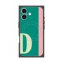 プレミアムスクエアケース with MagSafe［ オリジナル - initial color line - D green ］