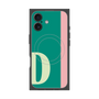 プレミアムスクエアケース with MagSafe［ オリジナル - initial color line - D green ］