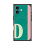 プレミアムスクエアケース with MagSafe［ オリジナル - initial color line - D green ］